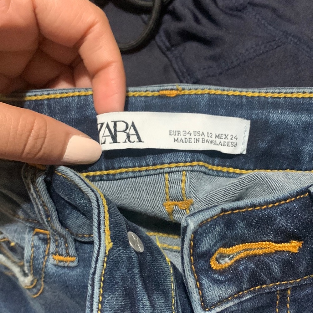 Zara high rise slim fit jean